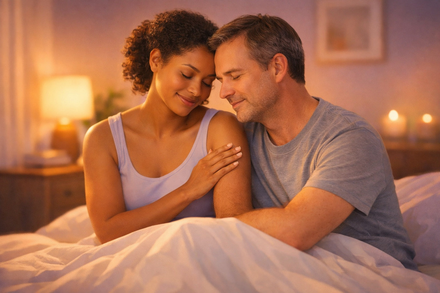 Afbeelding bij het artikel over streeloefeningen en sensate focus therapie voor het verbeteren van intimiteit