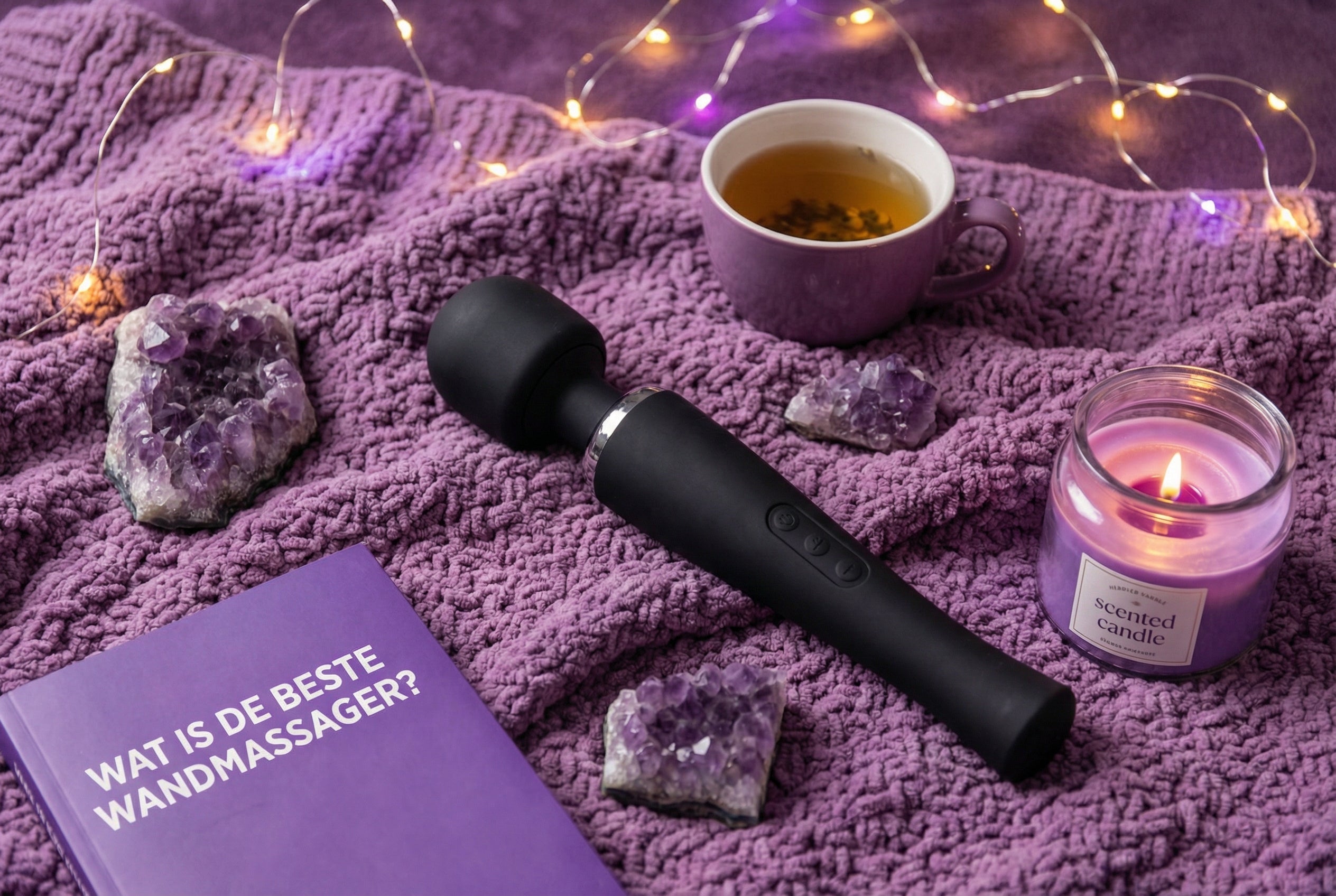 Aanzicht headerfoto voor keuzehulp met wandmassager en accesoires