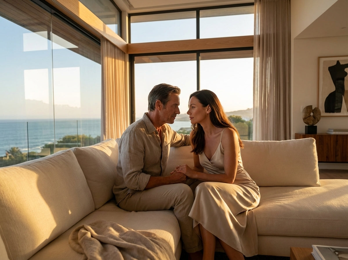 goed gesprek op de bank