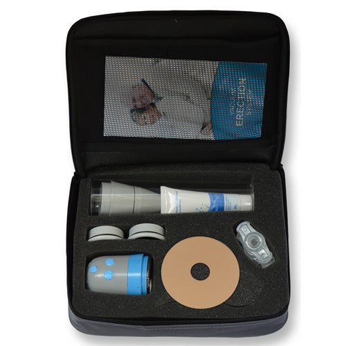 Geopende opbergkoffer Advanced Erection System NT met erectiepomp, gel en accessoires