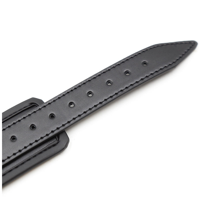 Zijaanzicht van elegante handboeien met verstelbare polsbandjes en veilige sluiting