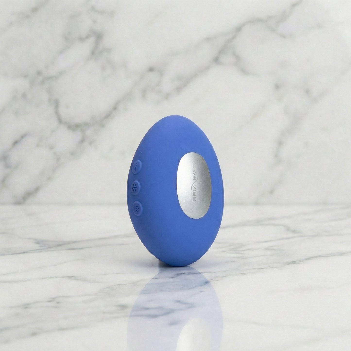 Close-up van bedieningsknoppen op de We-Vibe Temp stimulator