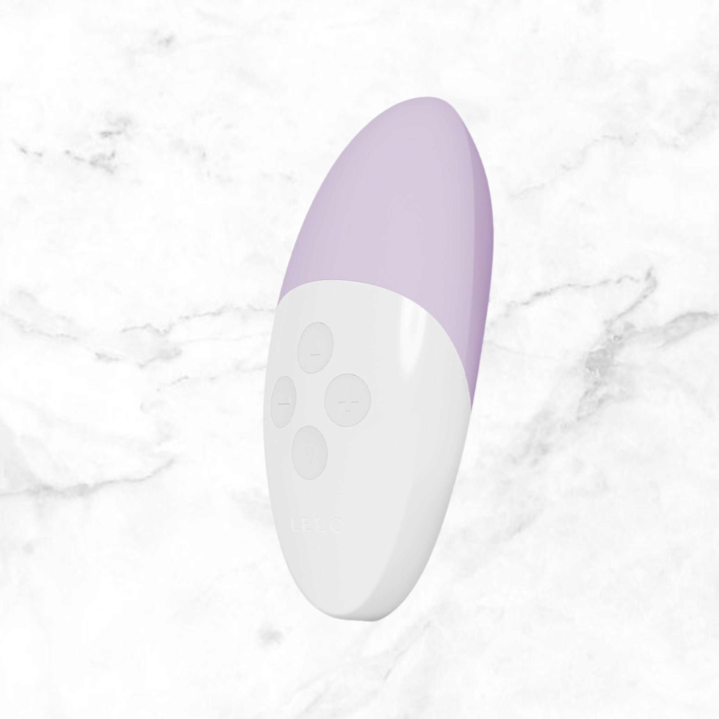 Siri 3 elegante muziek stimulator van De Paarse Keizerin in paarse kleur op neutrale achtergrond